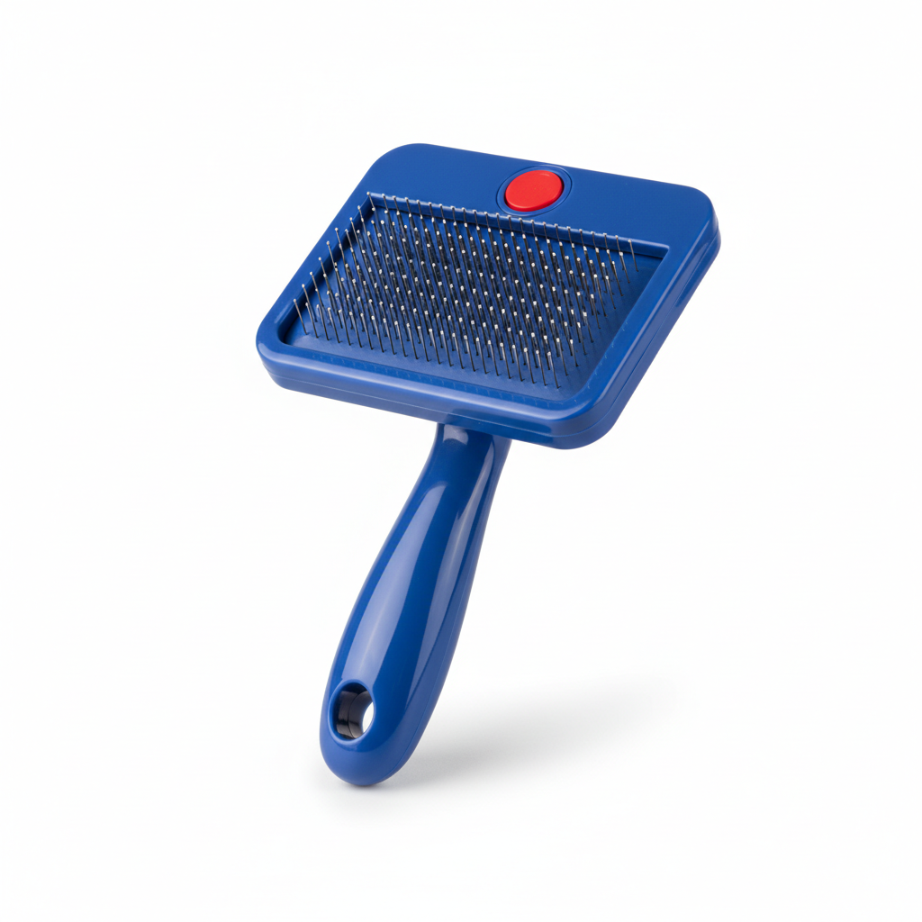 Pet Grooming Brush Self-Cleaning Slicker - product image Pet Grooming Brush Self-Cleaning Slicker - product image