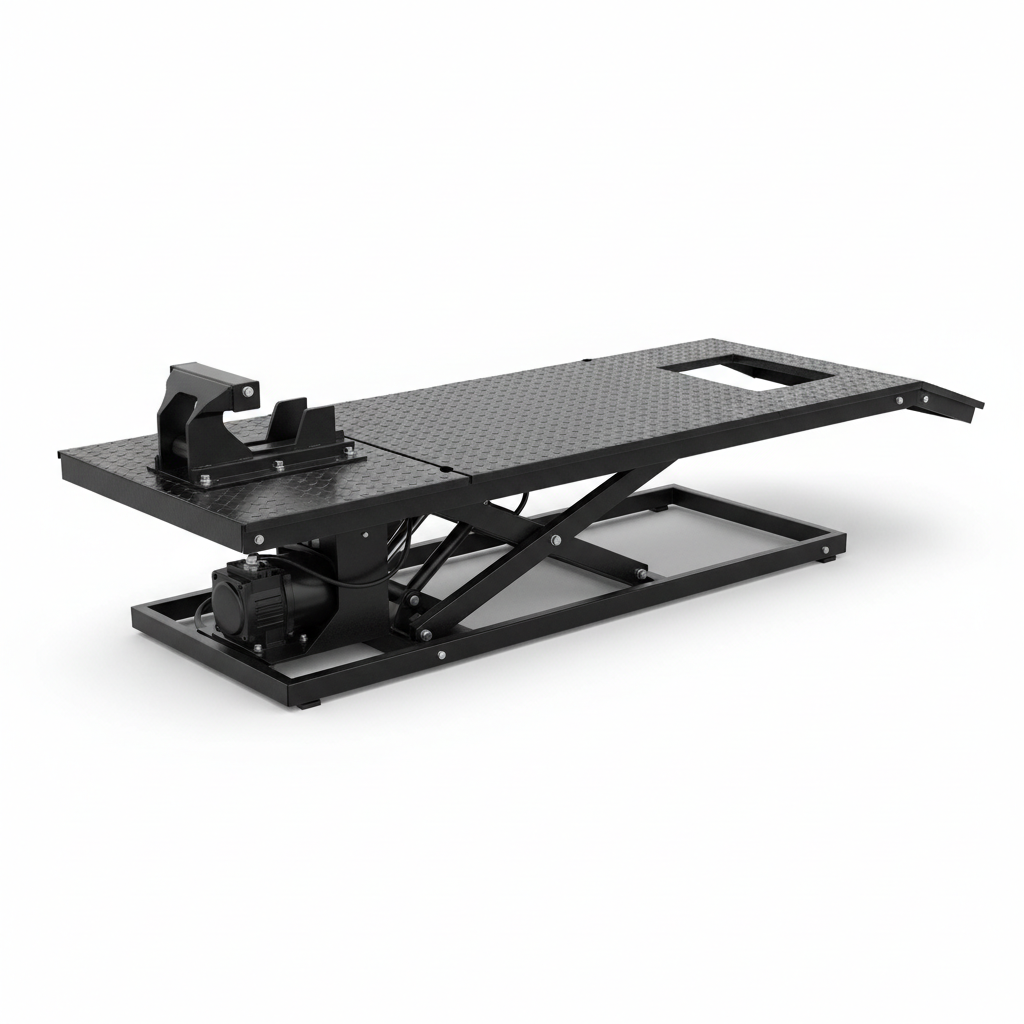 so-mcl-001-main-1 Motorcycle Lift Hydraulic Bench 600kg, Workshop Centre Stand Table for Bikes ATV Quad for Service - Main Product Photo