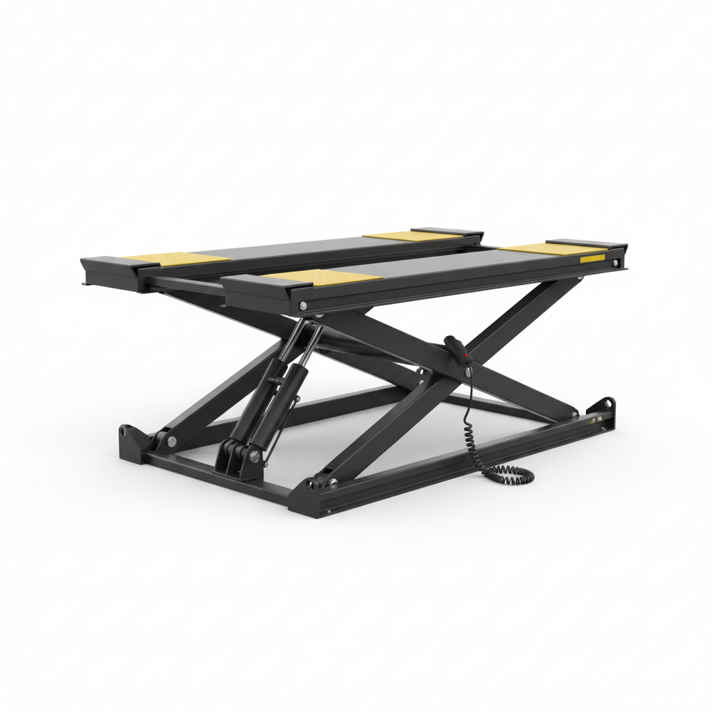 so-scl-001-main Scissor Car Lift Mid-Rise 1.5 Tonne Mobile, Portable Hoist with Pneumatic Lock for Garage Workshop MOT - Main Product Photo