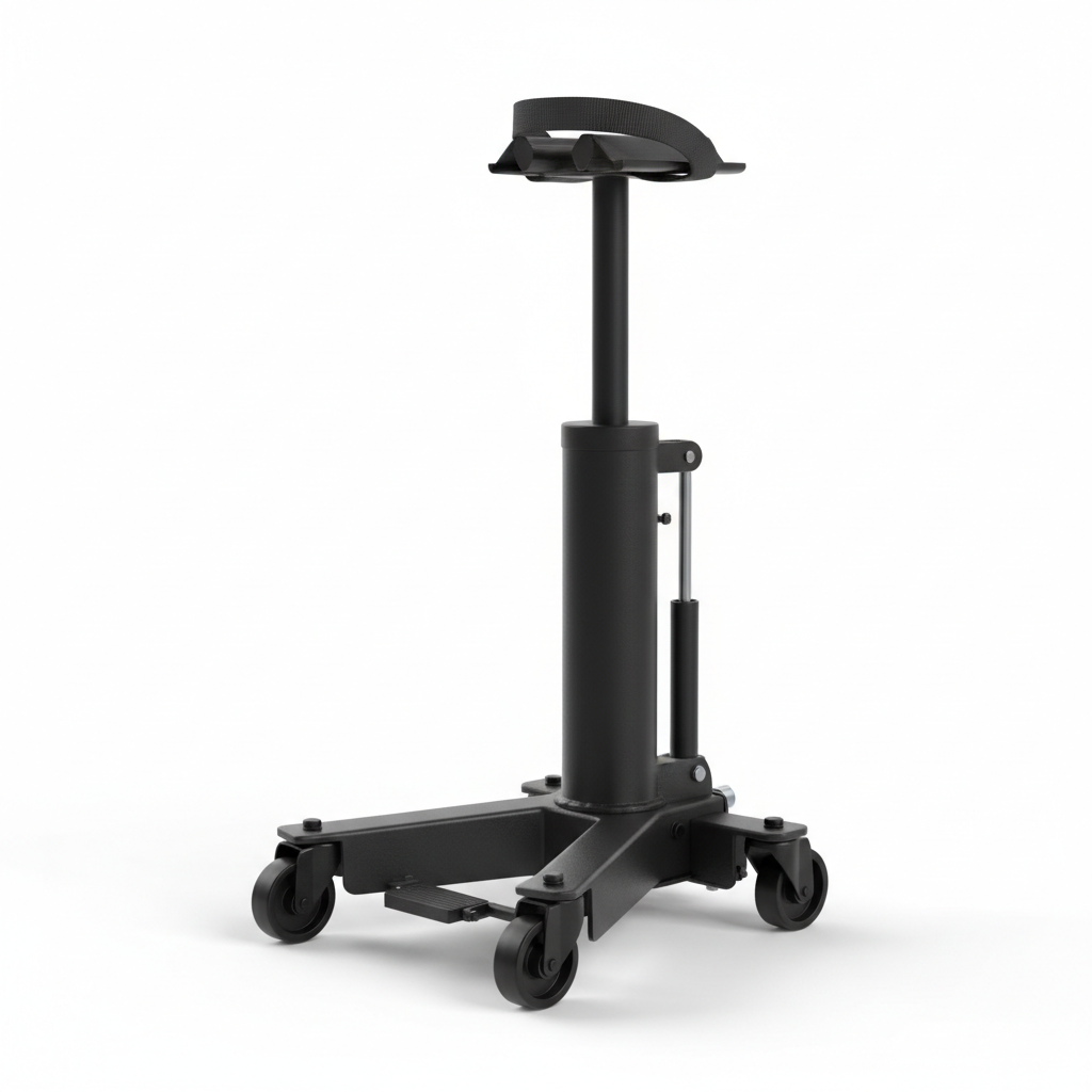so-tjk-001-main-1 Transmission Jack 500kg Hydraulic Telescopic, Gearbox Dolly with Tilt Tray for Garage Workshop - Main Product Photo